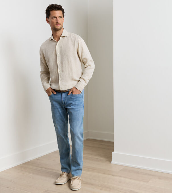 Vintage Washed Five-Pocket Denim