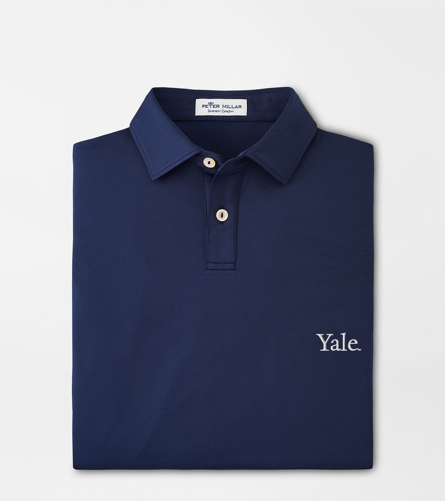 Yale Youth Solid Performance Jersey Polo image number 1