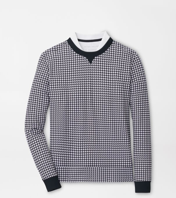 Birdie Gingham Print Sport Sweatshirt
