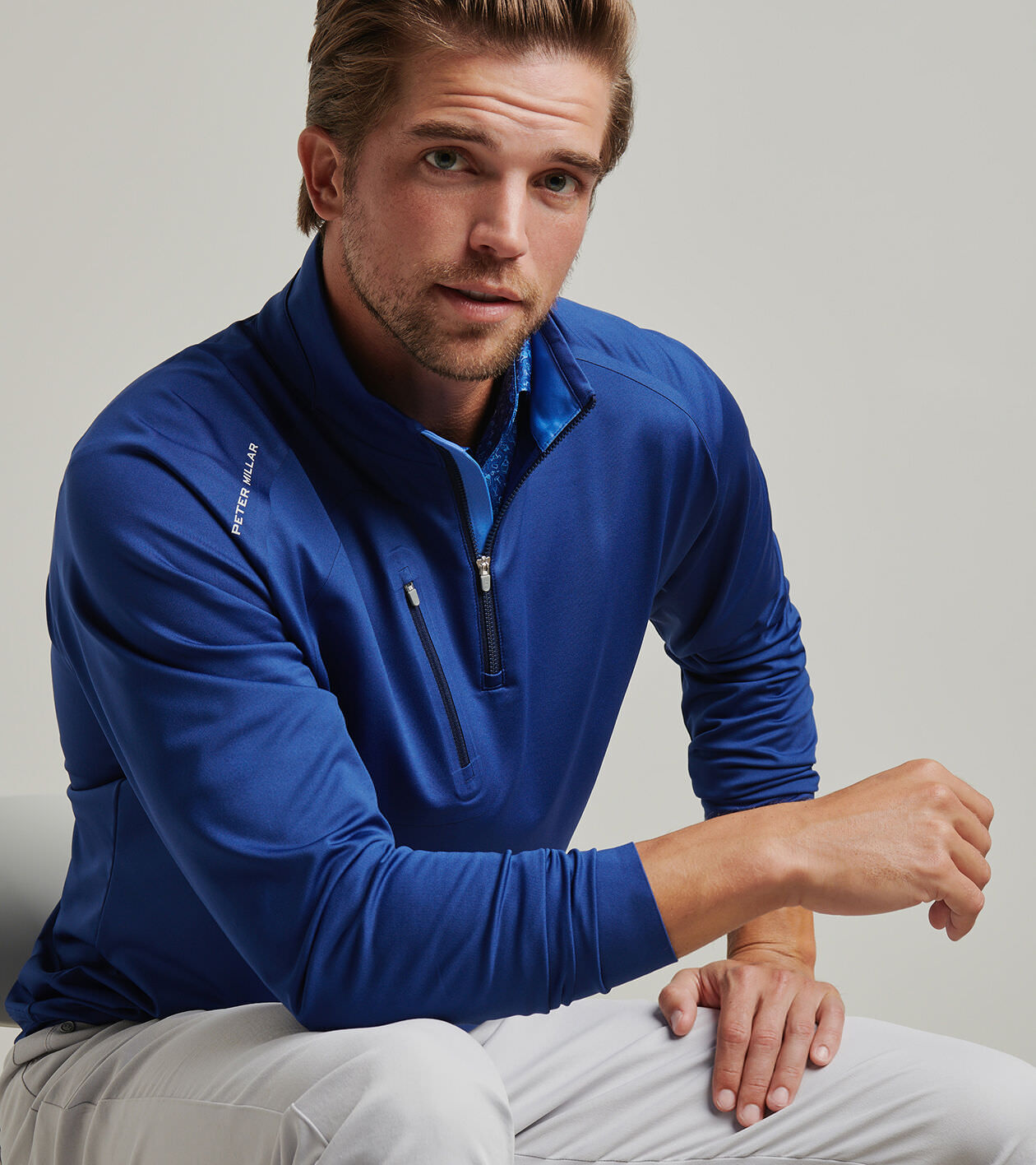 Verge Performance Quarter-Zip | Men's Pullovers | Peter Millar