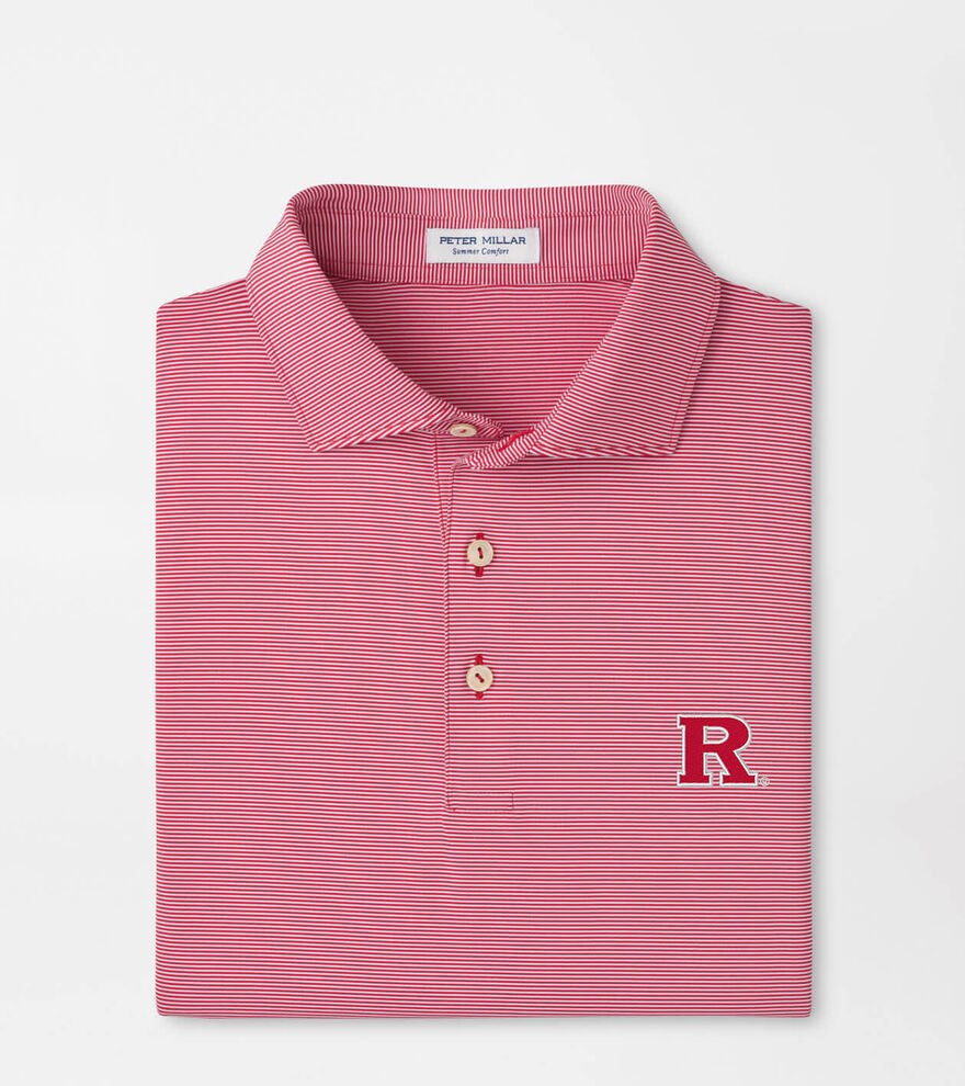 Rutgers Jubilee Stripe Performance Polo