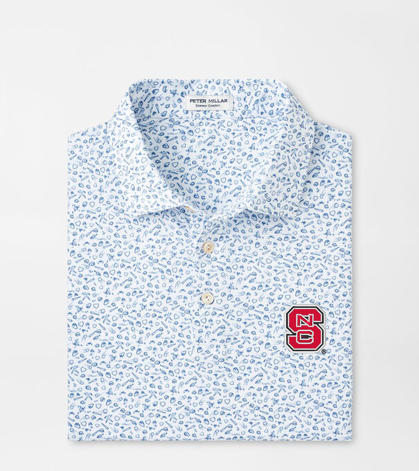NC State Batter Up Performance Jersey Polo