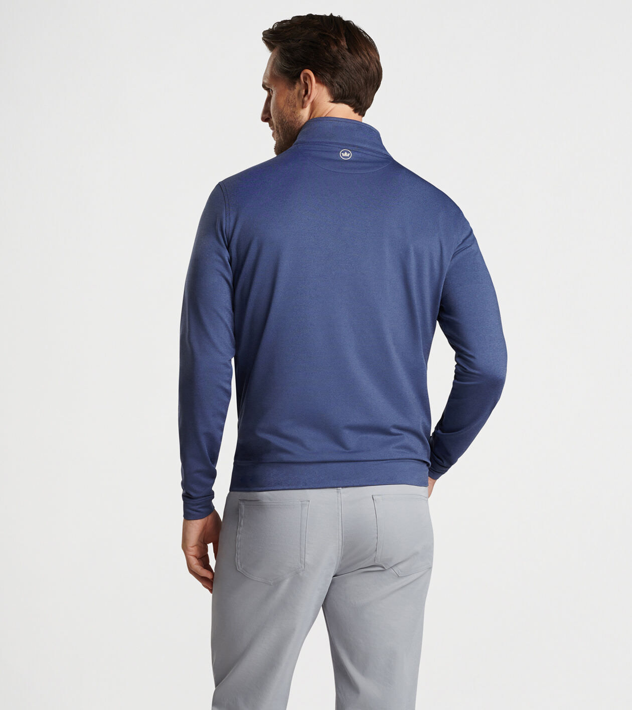 Perth Melange Performance Quarter Zip Men s Pullovers Peter Millar