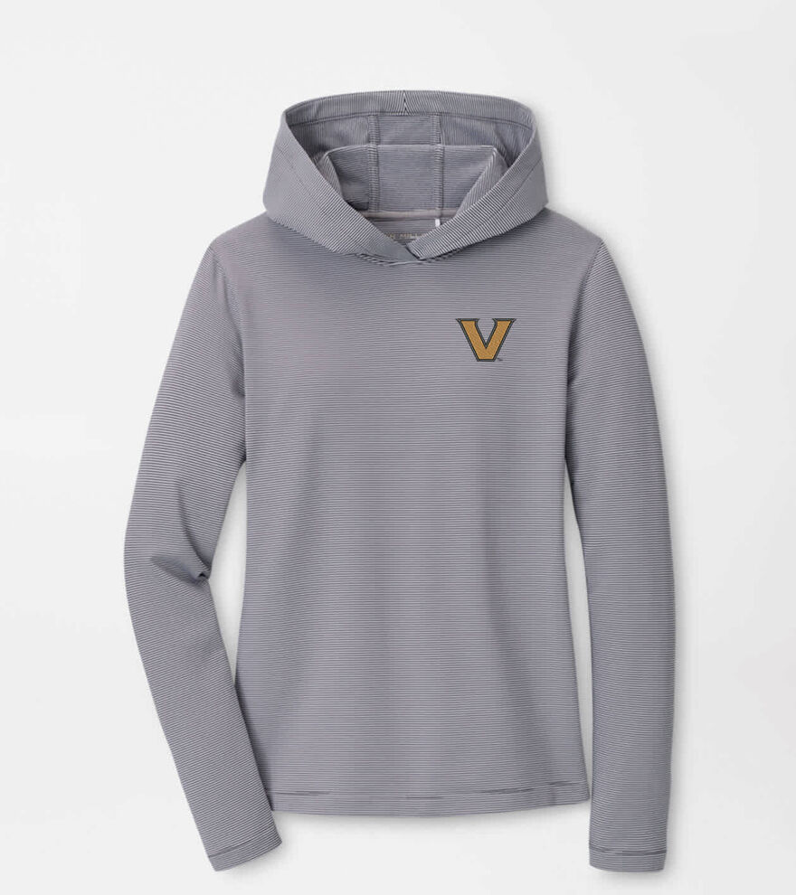 Vanderbilt Women's Pine Sugar Stripe Performance Hoodie