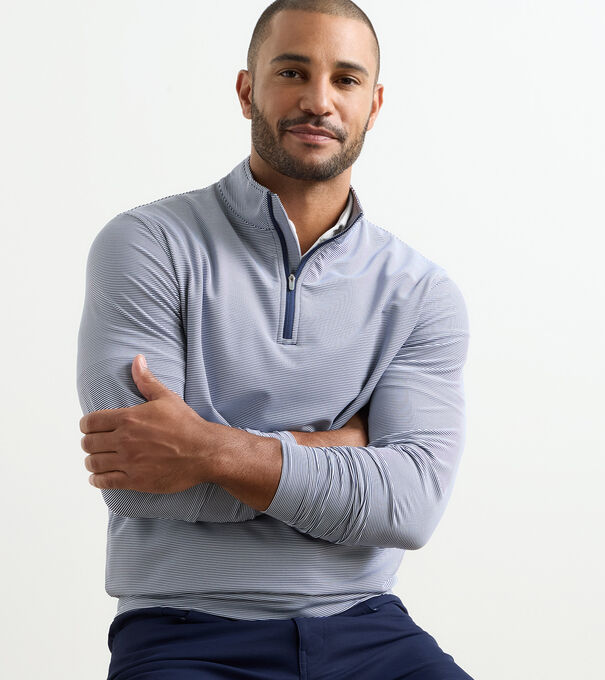 Perth Sugar Stripe Performance Quarter-Zip - Alternate Image 1