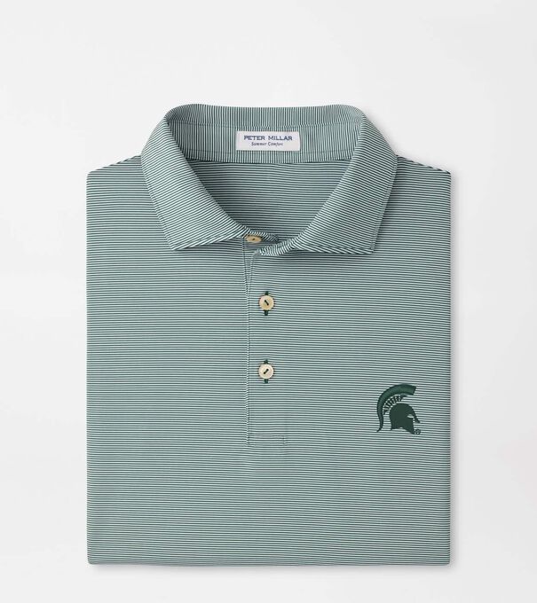 Michigan State Spartans Jubilee Stripe Performance Polo