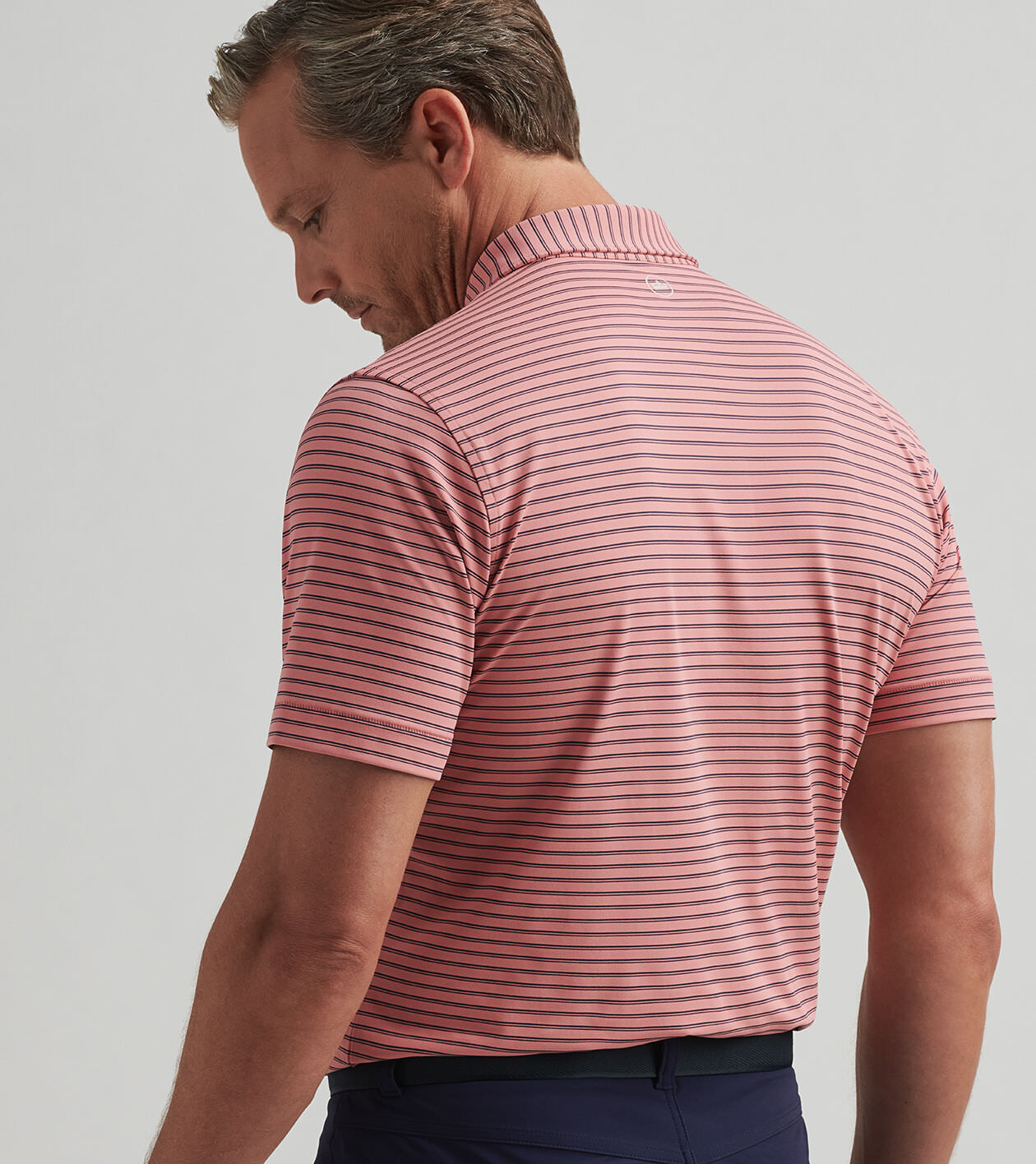 トップス m's braque / HALF SLEEVE POLO SHIRTS Performance Heather Striped Polo – Van Heusen