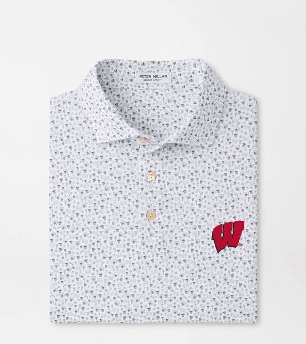 Wisconsin Buzzer Beater Performance Jersey Polo