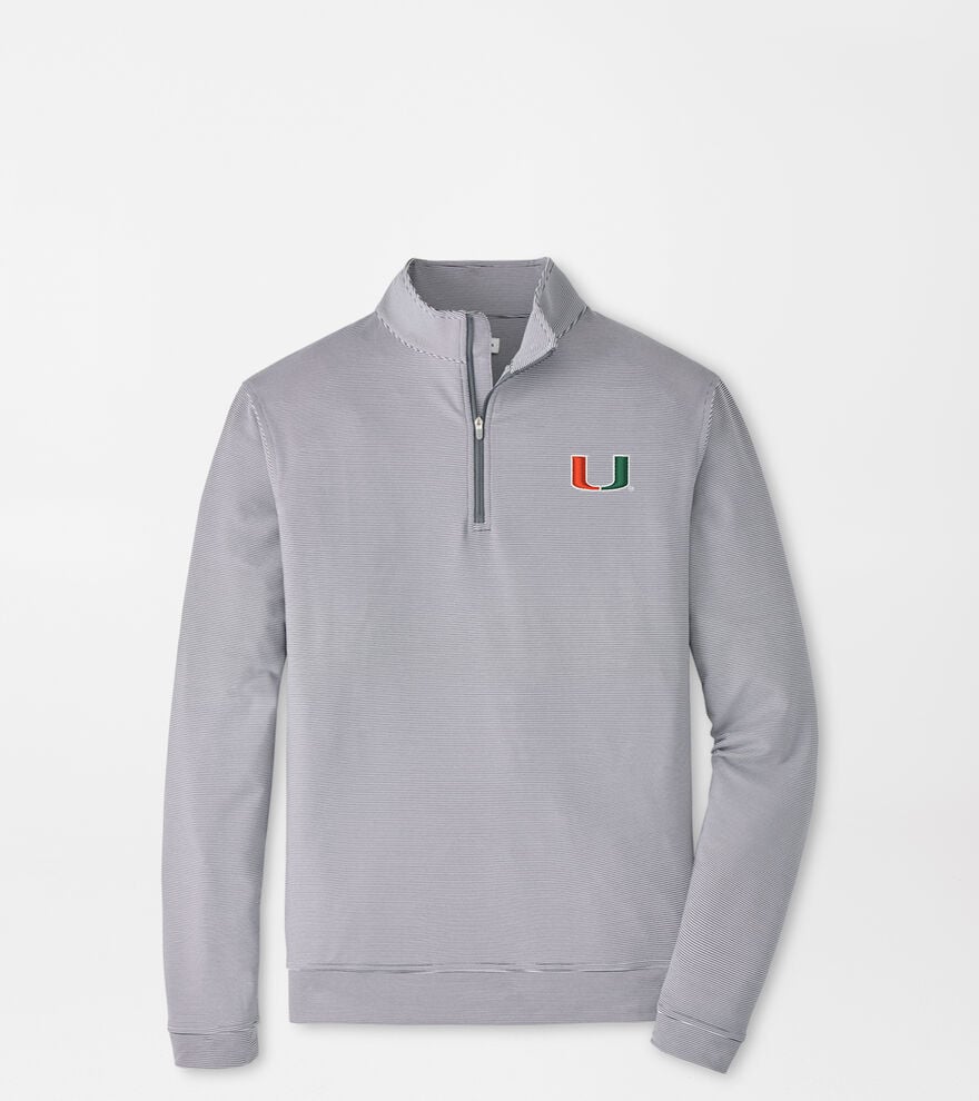 Miami Perth Sugar Stripe Performance Quarter-Zip image number 1