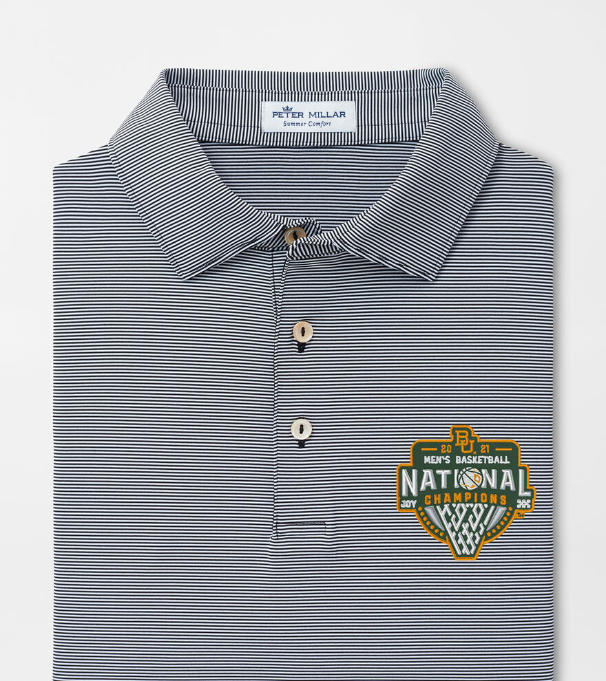 Baylor National Championship Jubilee Stripe Performance Polo image number 1