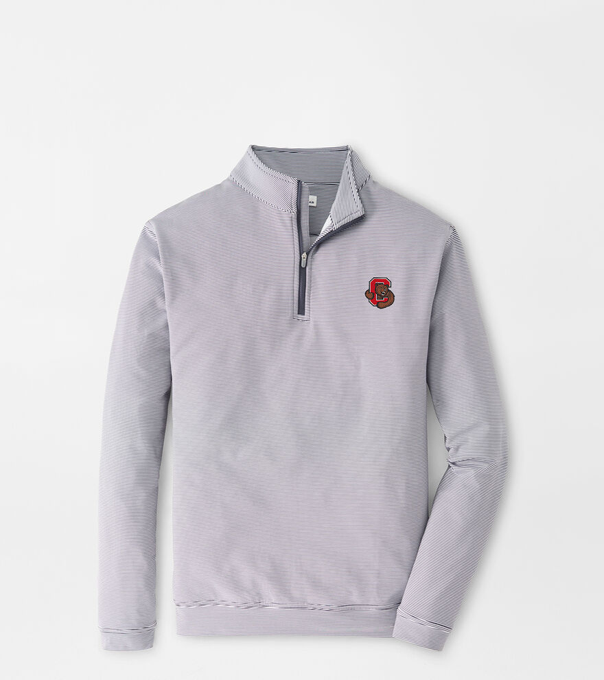 Cornell Perth Sugar Stripe Performance Quarter-Zip image number 1