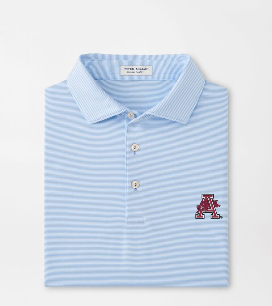 Arkansas Vault Jubilee Stripe Performance Polo image number 1
