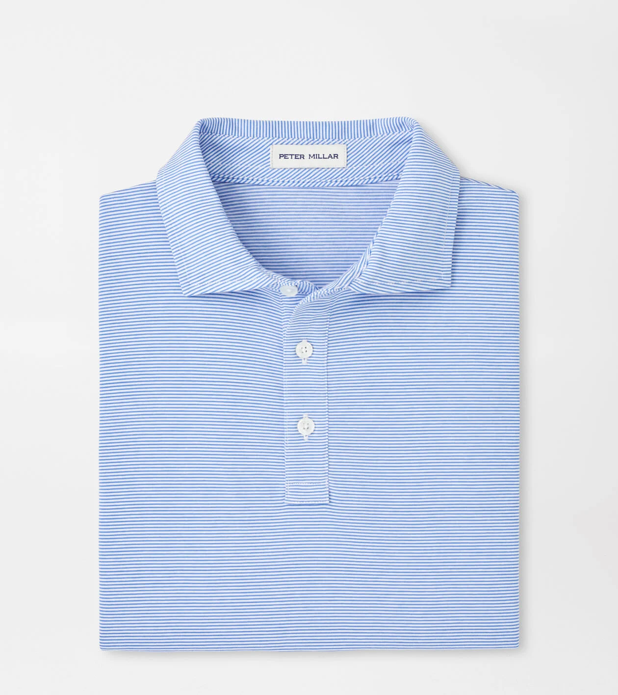 Carpenter Stripe Crown Comfort Polo | Men's Polos | Peter Millar