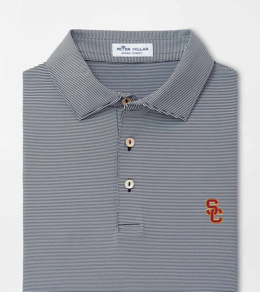 Southern California Interlocking SC Jubilee Stripe Performance Polo image number 2