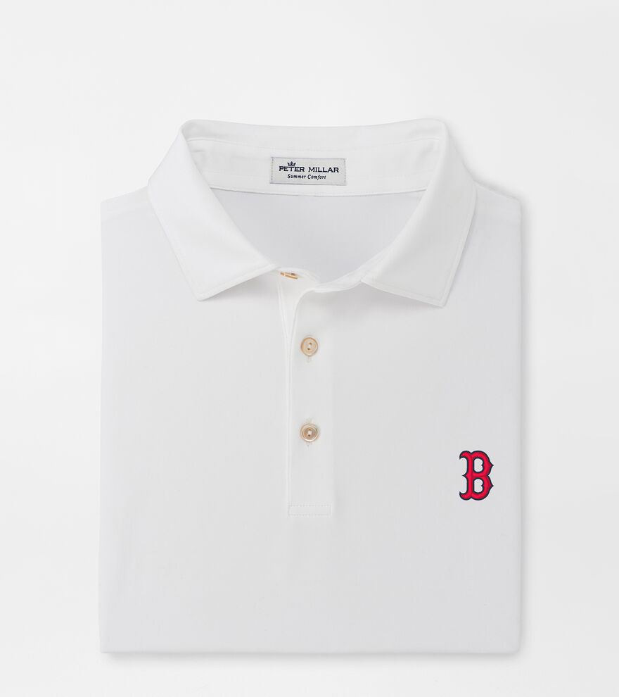 Boston Red Sox Solid Performance Jersey Polo image number 1
