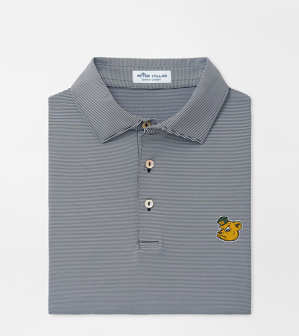 Baylor Vault Jubilee Stripe Performance Polo