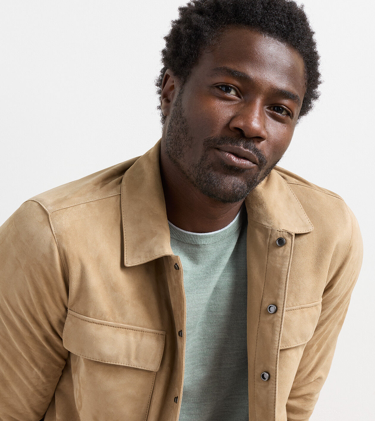 Featherweight Suede Shirt Jacket | Men's Jackets & Coats | Peter