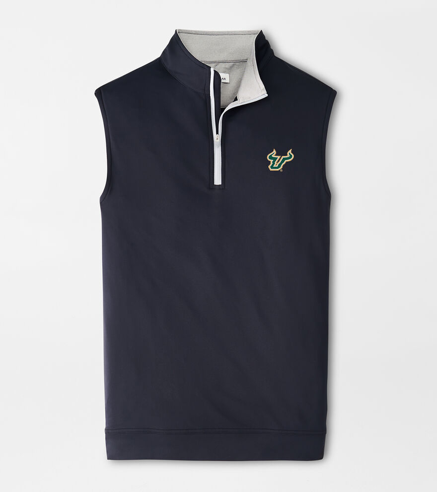 South Florida Galway Stretch Loop Terry Quarter-Zip Vest image number 1
