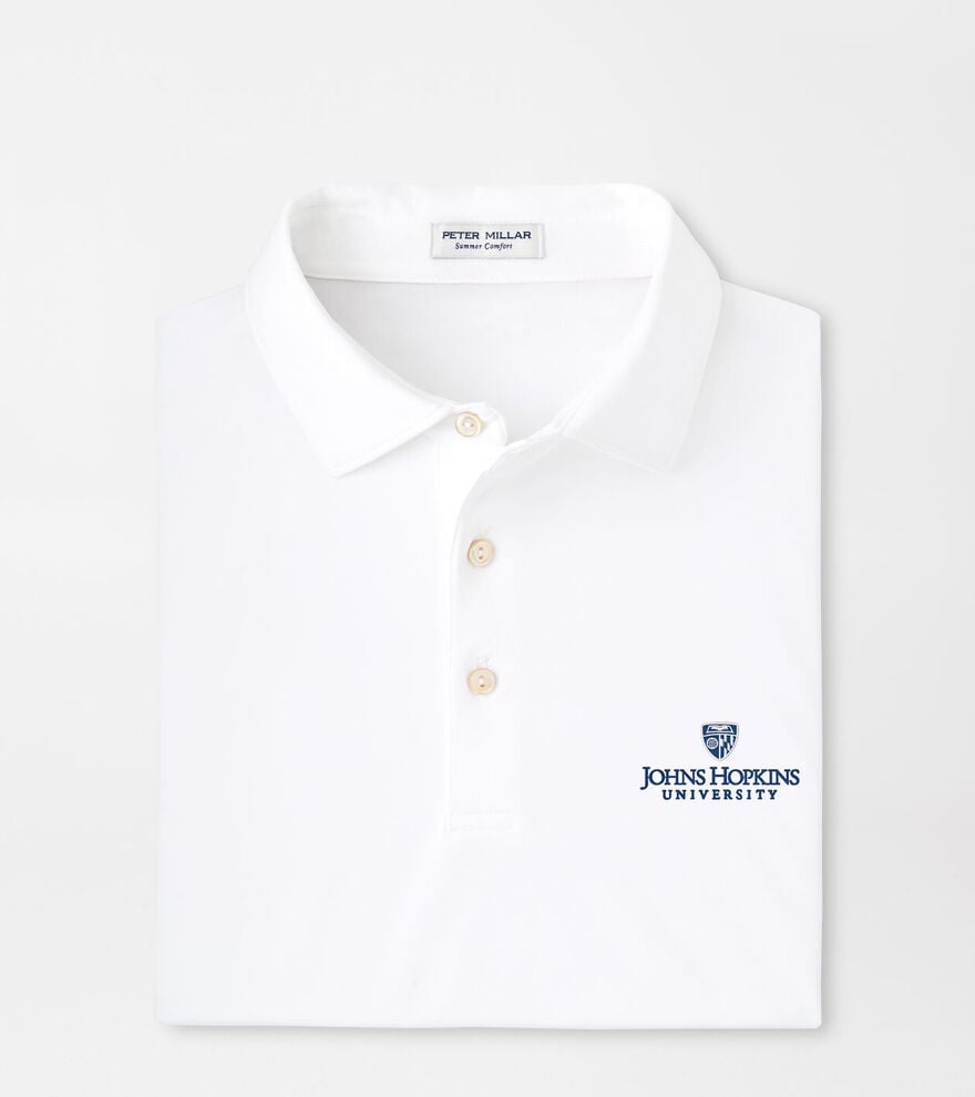 Johns Hopkins University Solid Performance Jersey Polo image number 1