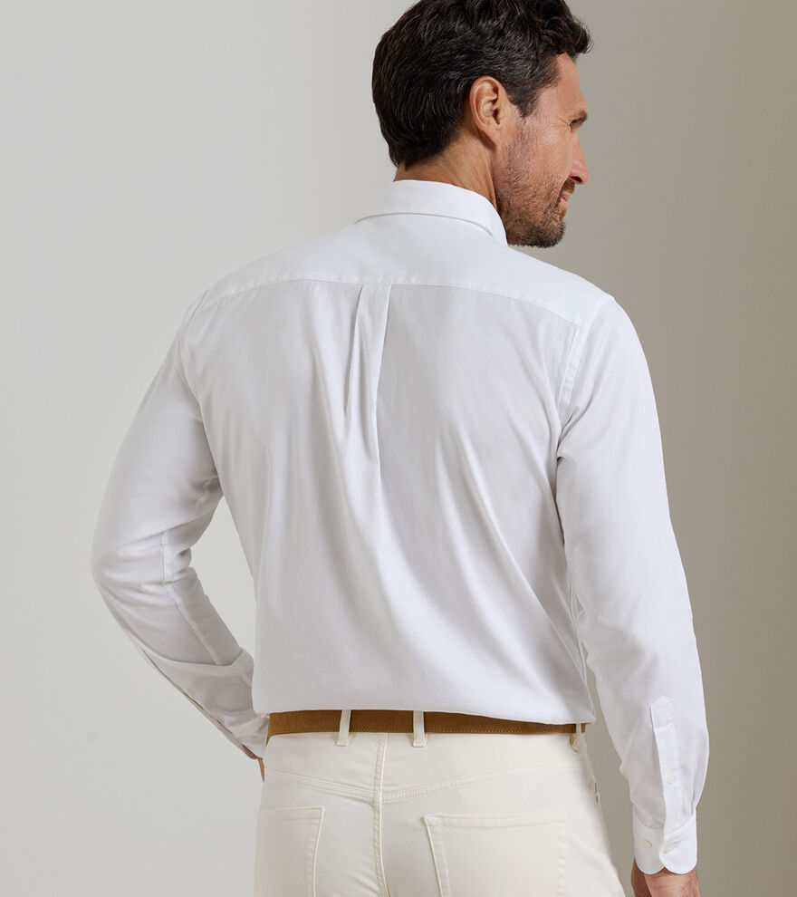 Campbell Perfect Pinpoint Cotton-Stretch Sport Shirt image number 3