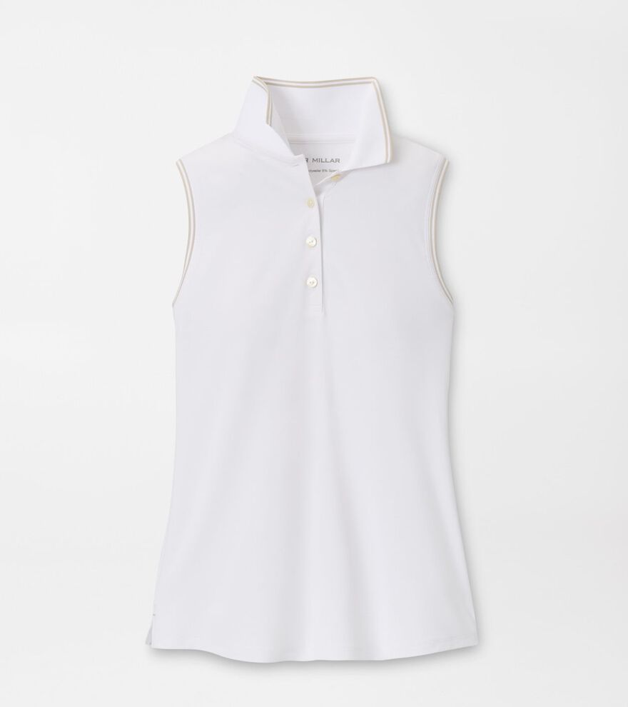 Canterbury Tipped Sport Mesh Sleeveless Polo