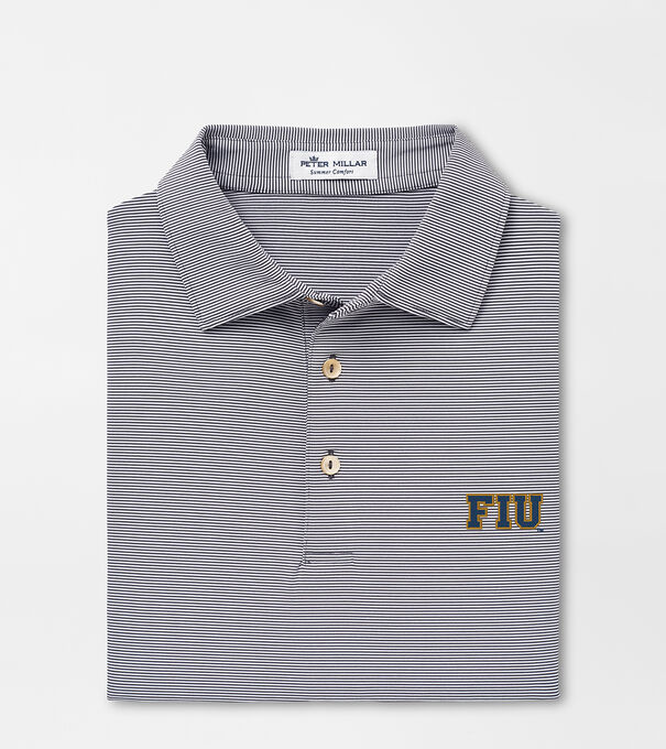 Florida International Jubilee Stripe Performance Polo