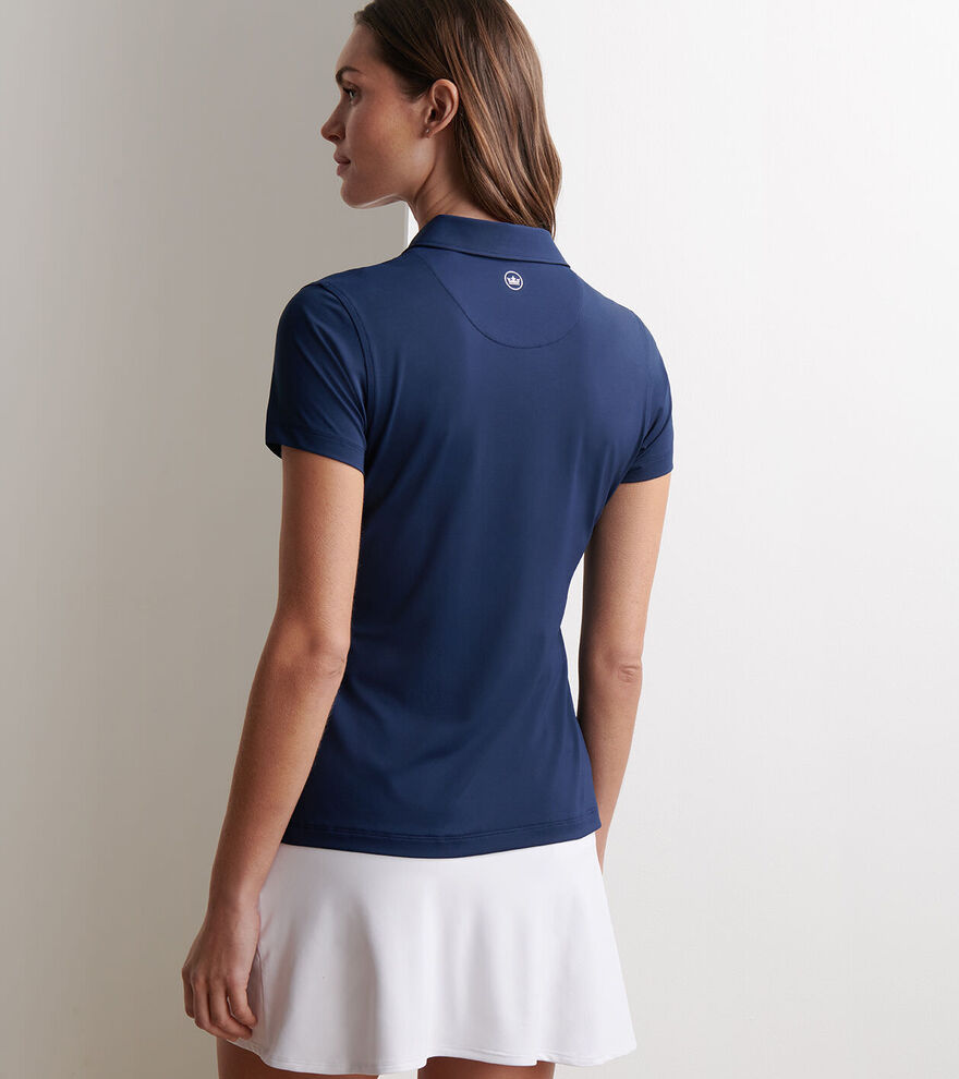 Women's Short Sleeve Button Polo image number 3
