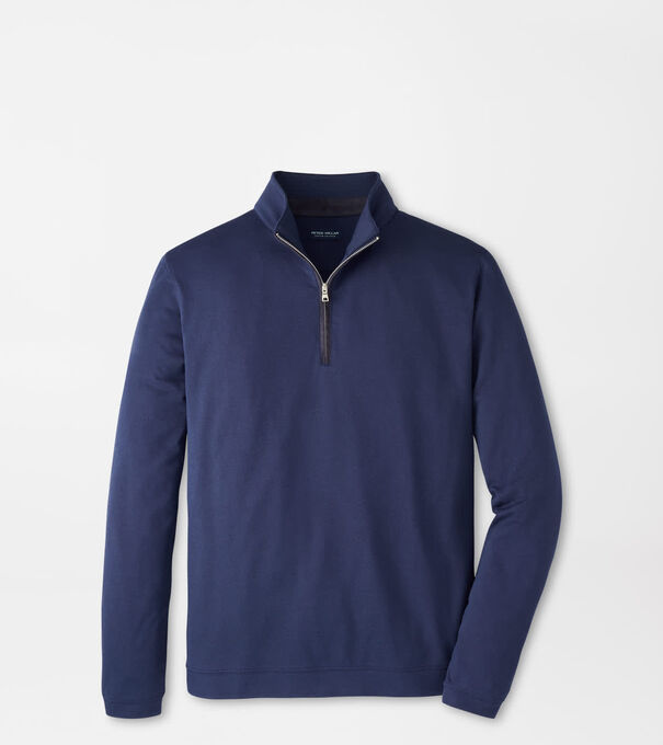 Albatross Cotton-Blend Piqu&eacute; Quarter-Zip