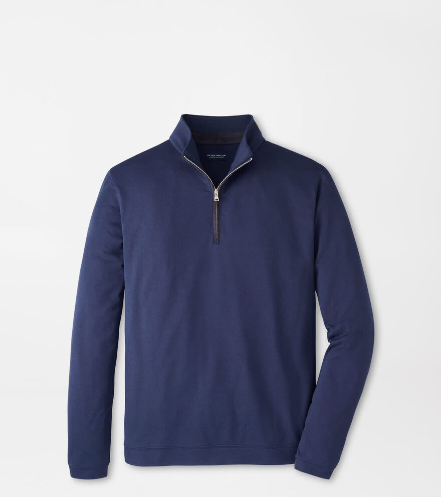 Albatross Cotton-Blend Piqu&eacute; Quarter-Zip image number 1