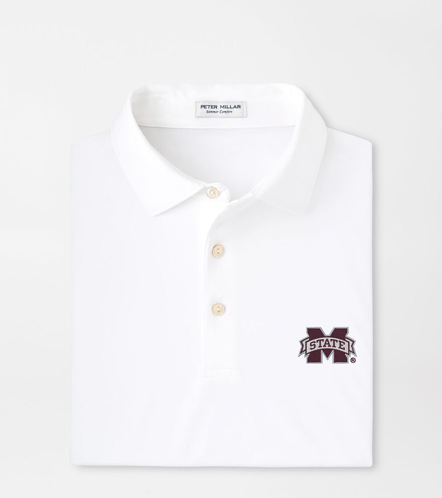 Mississippi State Solid Performance Jersey Polo image number 1