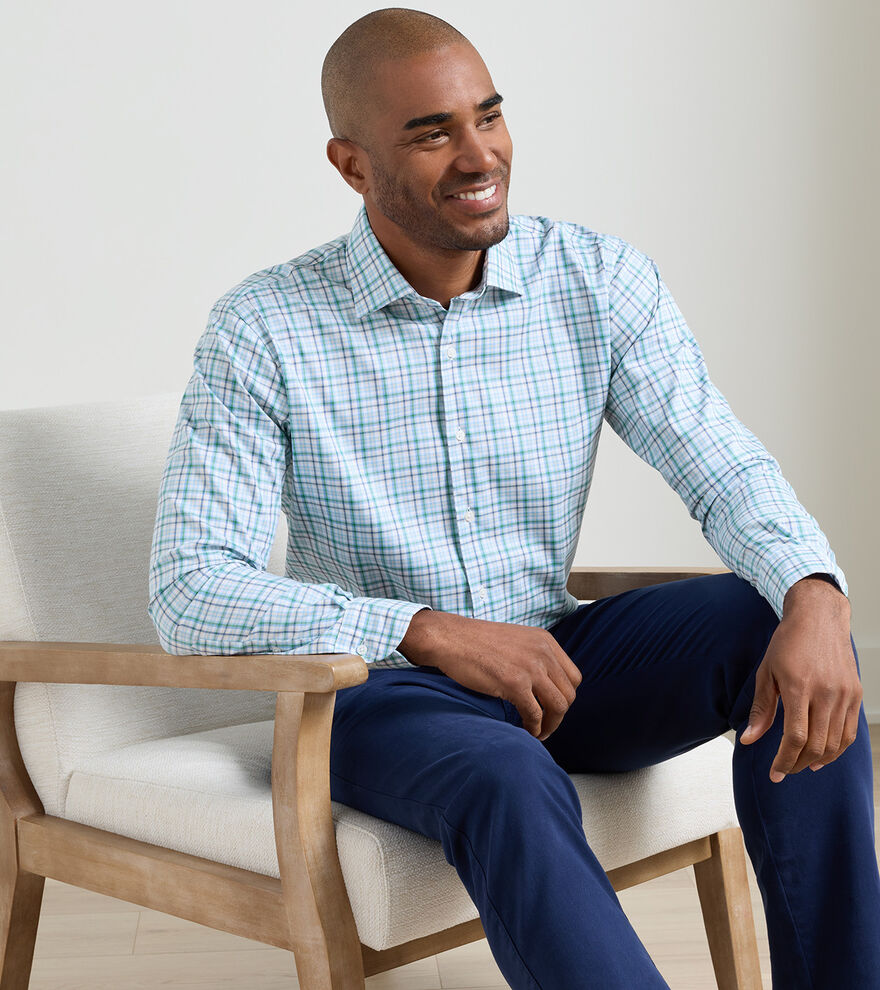 Simon Crown Lite Cotton-Stretch Sport Shirt image number 2