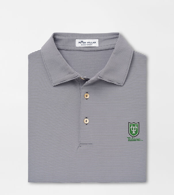 Tulane Jubilee Stripe Performance Polo