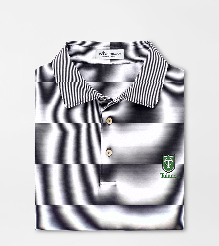 Tulane Jubilee Stripe Performance Polo image number 1