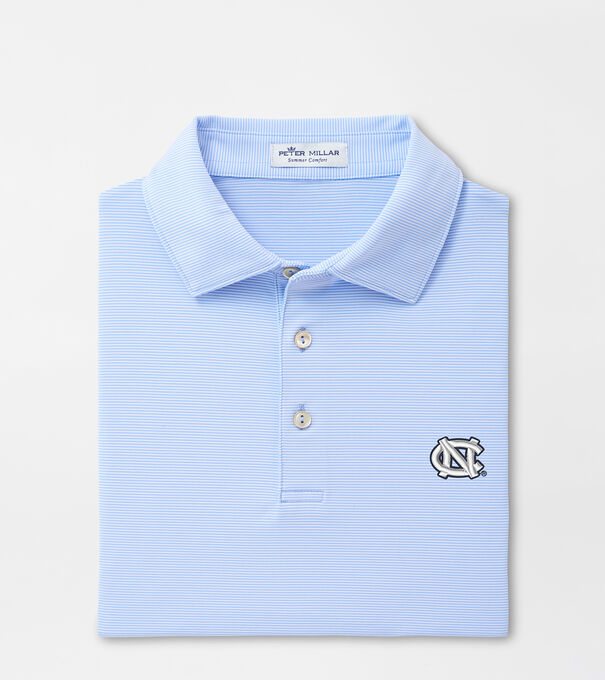 UNC Jubilee Stripe Performance Polo