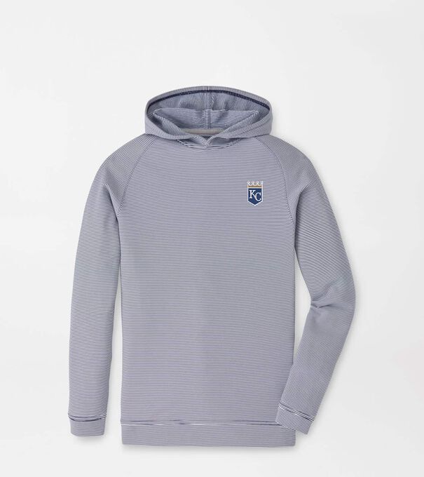 Cooperstown Kansas City Royals Pine Youth Sugar Stripe Performance Hoodie