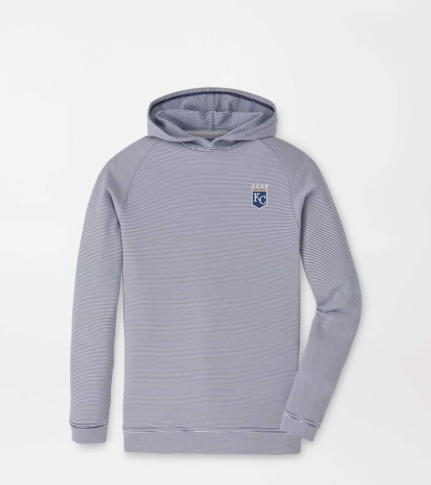 Cooperstown Kansas City Royals Pine Youth Sugar Stripe Performance Hoodie