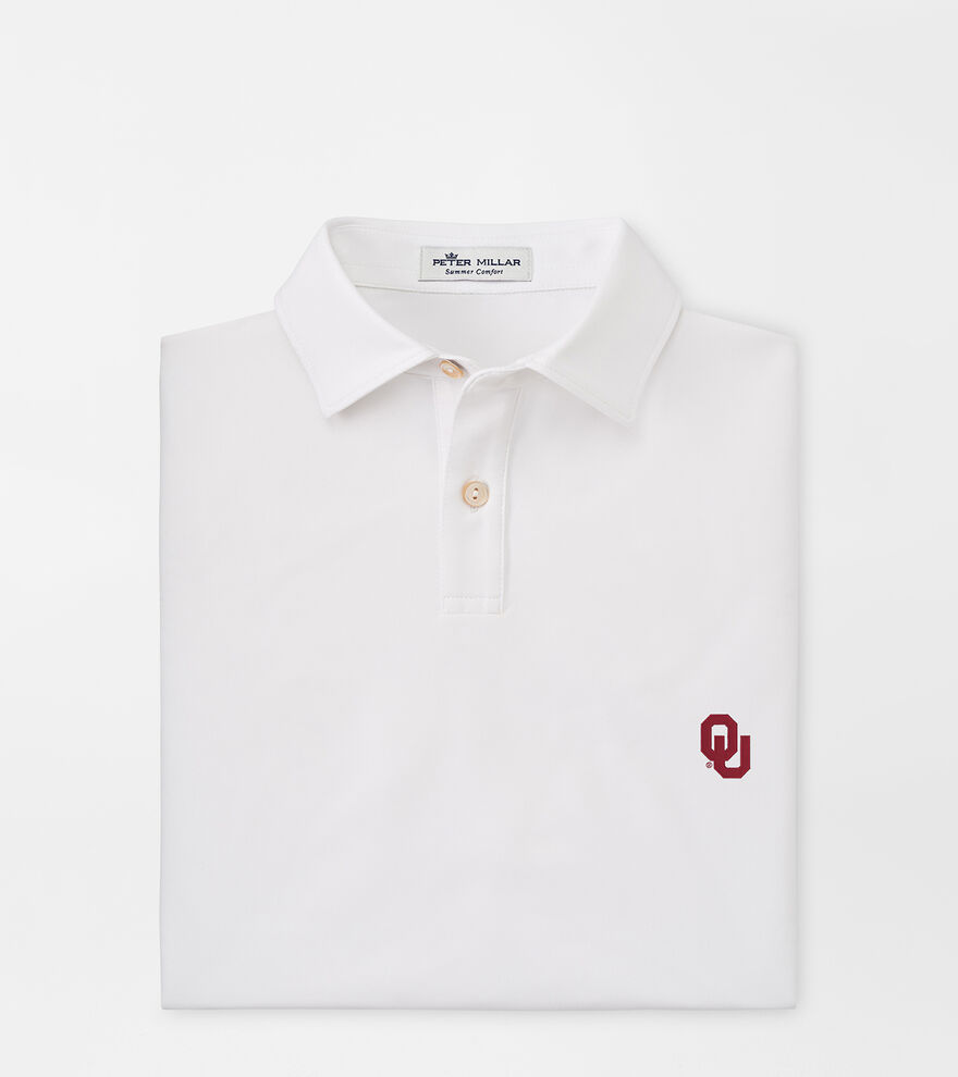 Oklahoma Youth Solid Performance Jersey Polo image number 1