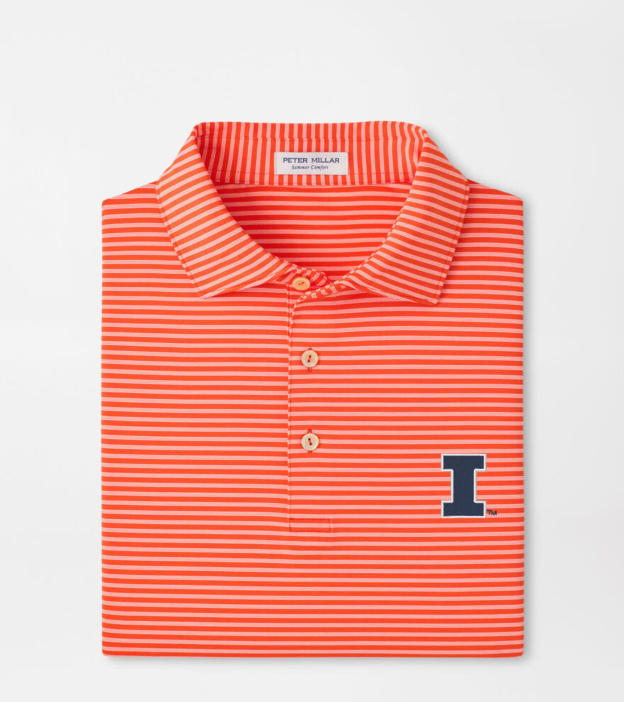 Illinois Tiebreaker Performance Jersey Stripe Polo