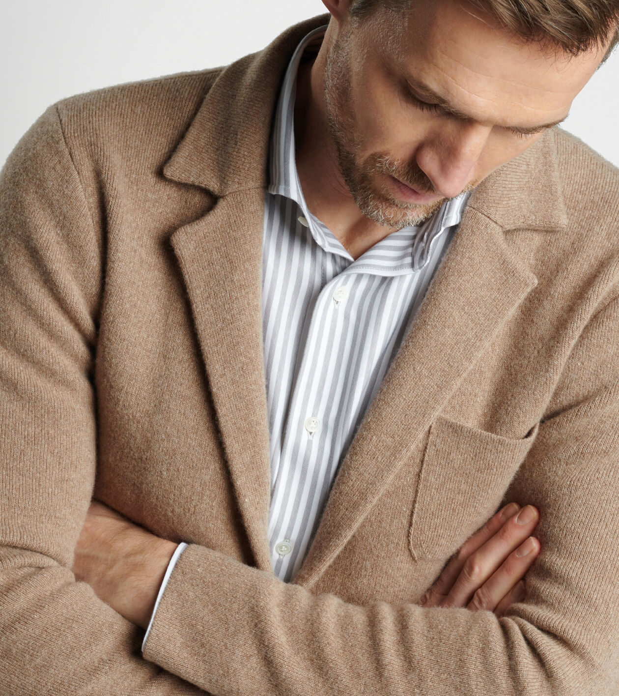Sweater with blazer mens on sale