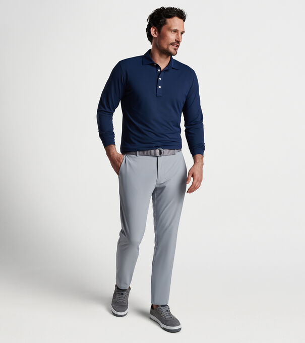 Soul Long-Sleeve Performance Mesh Polo