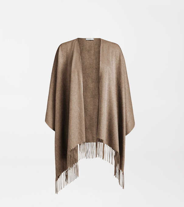 Pure Cashmere Woven Cape