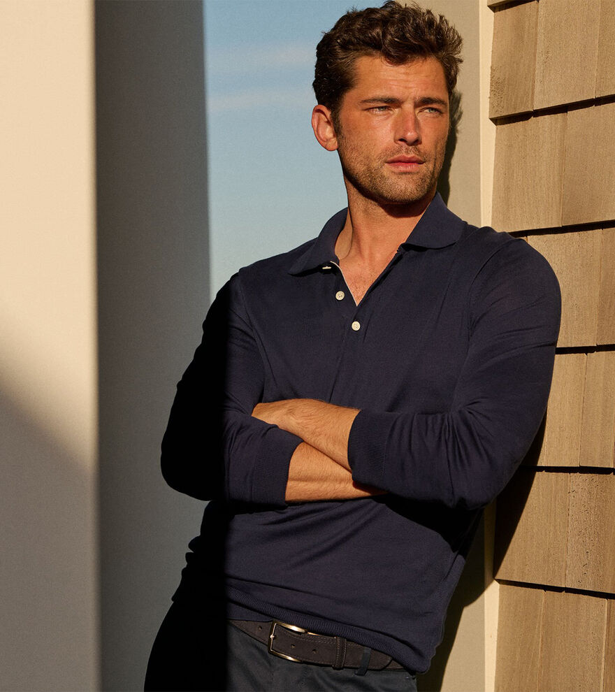 Mariner Sea Island Cotton Sweater Polo image number 6