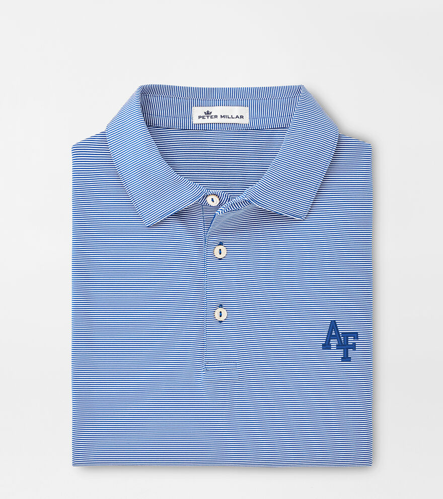 Air Force Academy Jubilee Stripe Stretch Jersey Polo image number 1