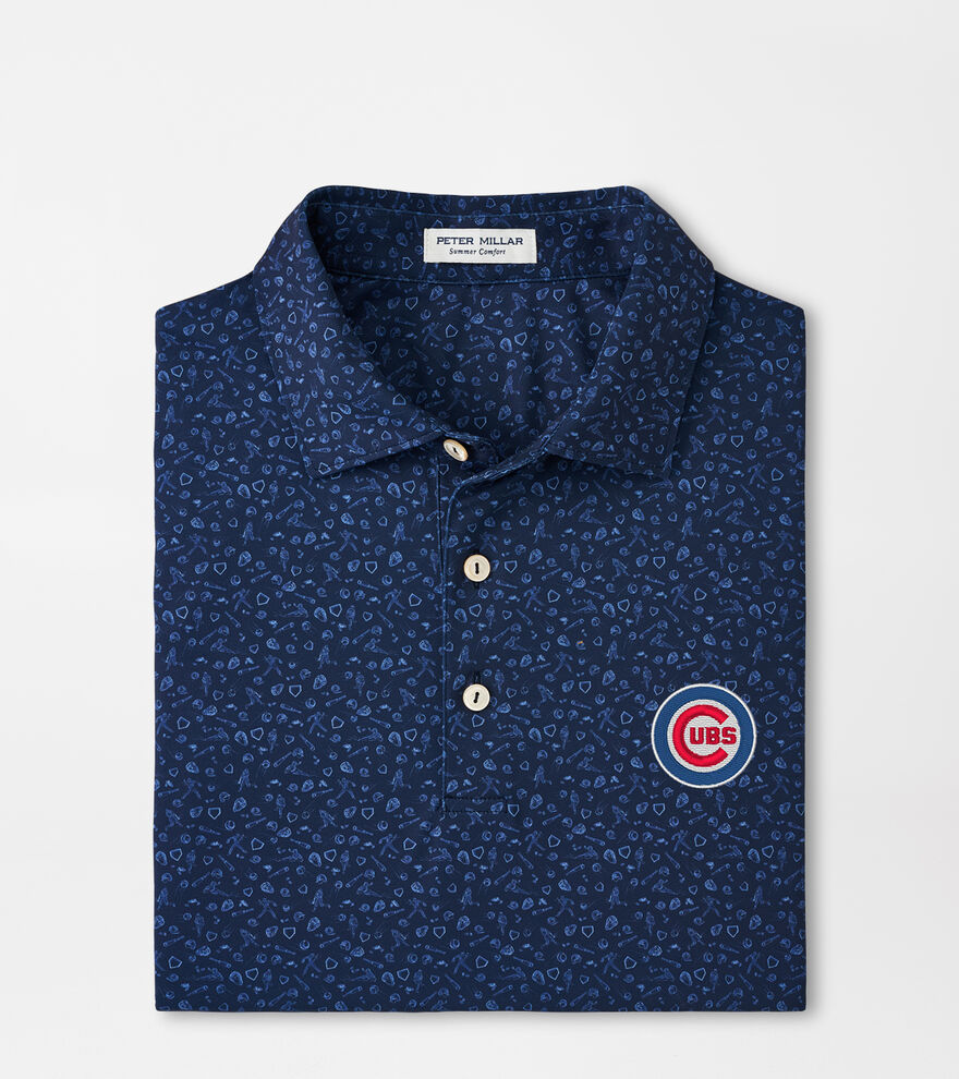 Chicago Cubs Batter Up Performance Jersey Polo image number 1