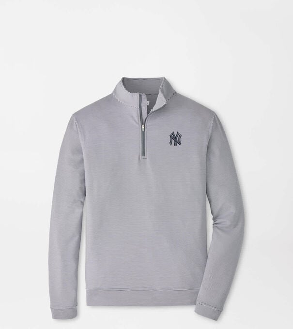 New York Yankees Perth Sugar Stripe Performance Quarter-Zip
