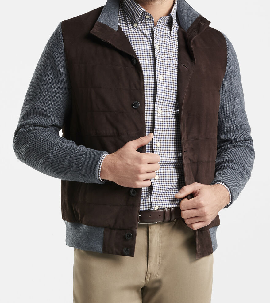 Suede Hybrid Cardigan image number 2