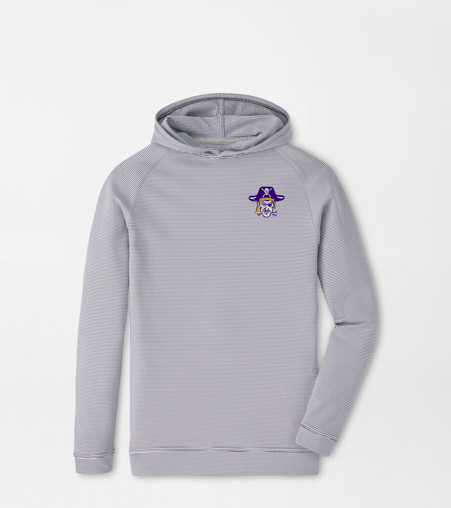 East Carolina University Vault Pine Youth Sugar Stripe Performance Hoodie image number 1