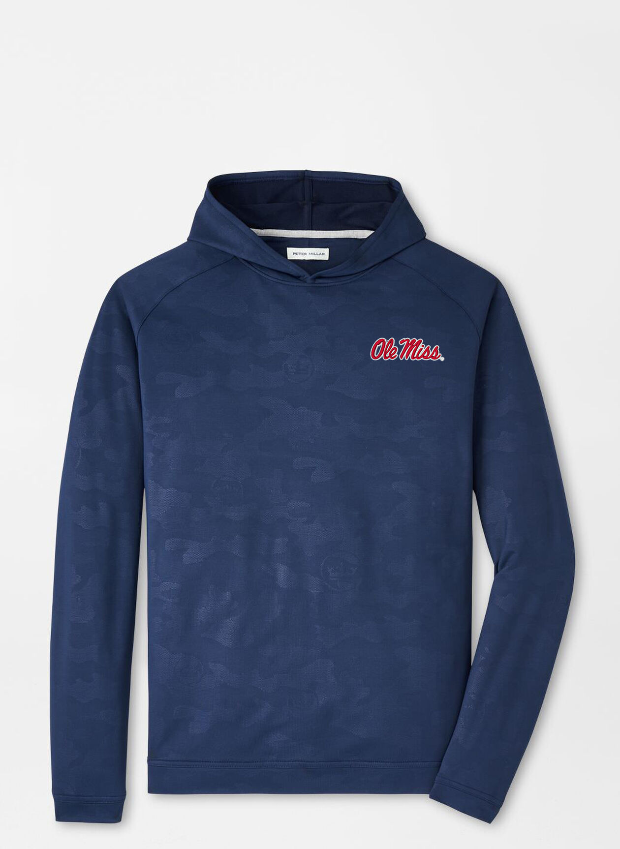 Ole Miss Pine Logo Camo Performance Hoodie Men's Collegiate Apparel