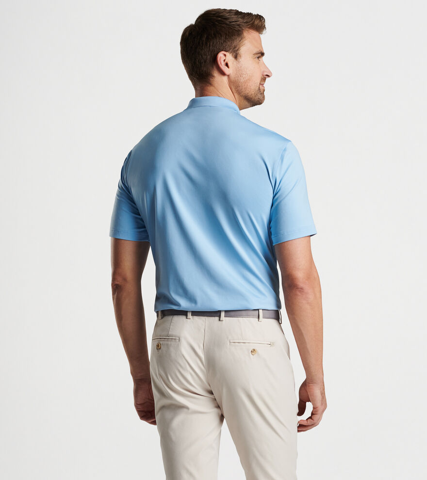 Solid Performance Jersey Polo Knit-Collar image number 3