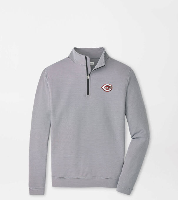 Cincinnati Reds Perth Sugar Stripe Performance Quarter-Zip